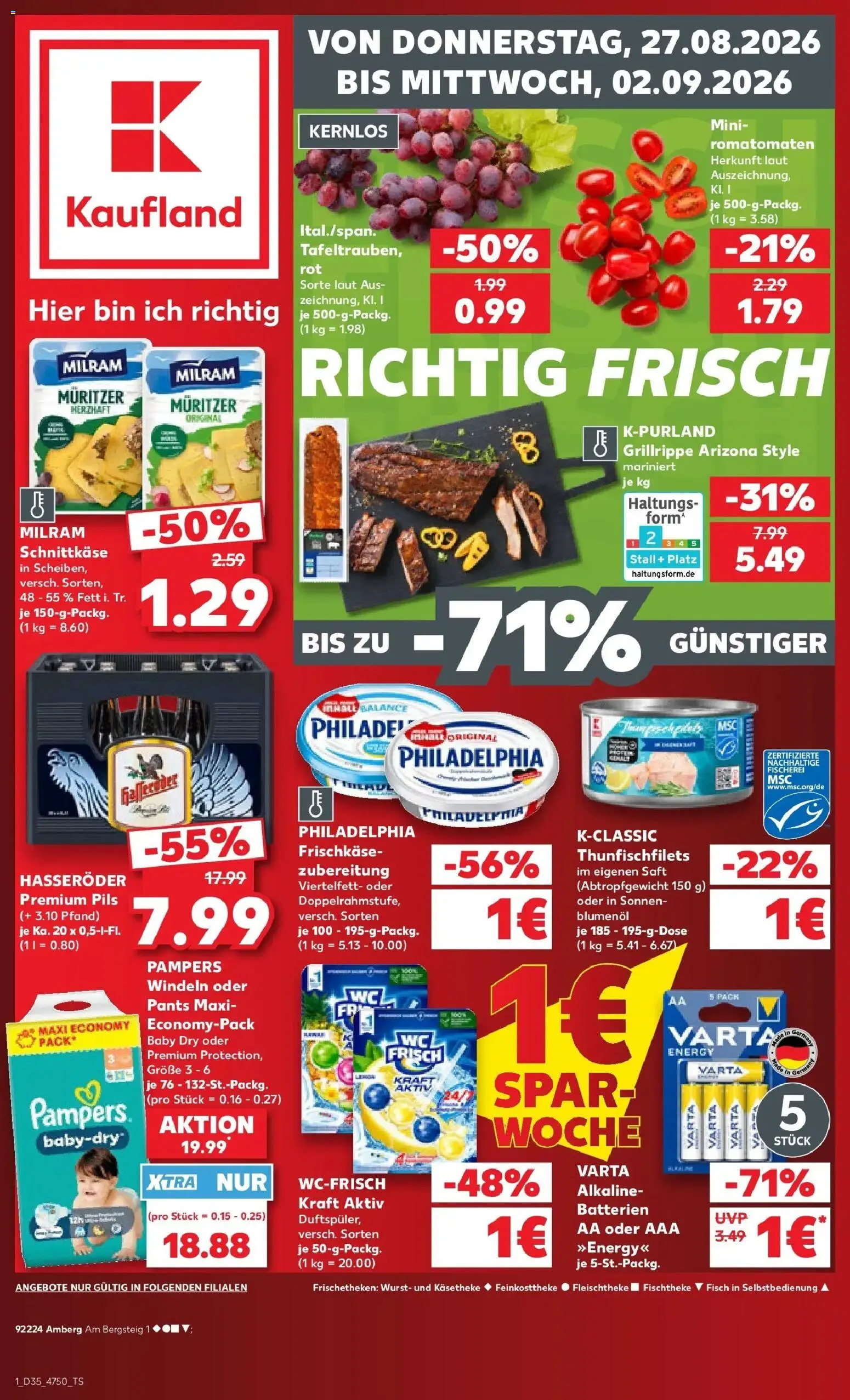Vorschau von dem Prospekt des Geschäftes Kaufland, gültig ab dem 27.08.2026