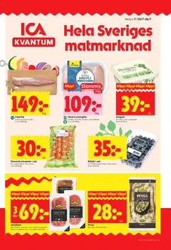 Förhandsgranska reklamblad ICA Kvantum erbjudanden från butik ICA Kvantum gäller från 20/07/2026