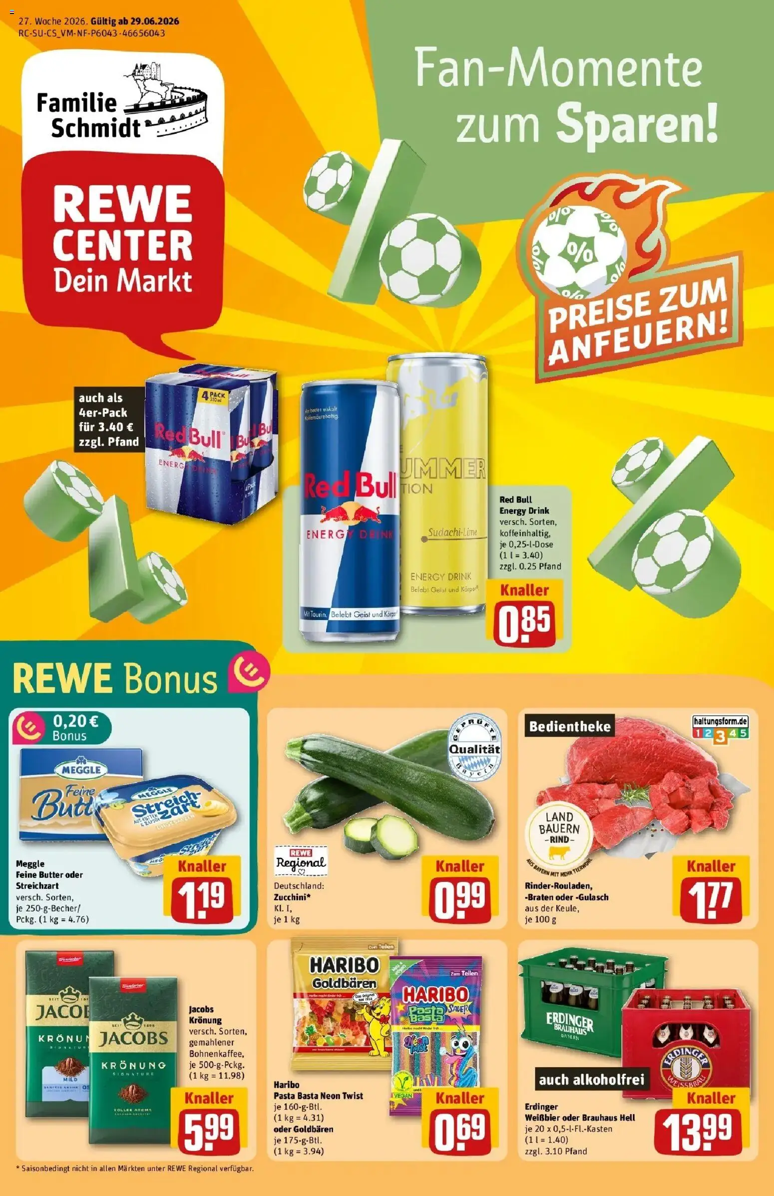 Vorschau von dem Prospekt des Geschäftes Rewe, gültig ab dem 29.06.2026