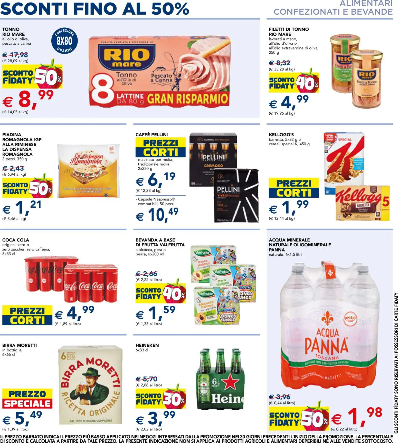 Anteprima dell'opuscolo Esselunga S volantino dal negozio Esselunga S valido da 22/10/2026 - Acqua, Caffè, Birra, Pesca, Acqua minerale, Heineken, Basso, Pellini