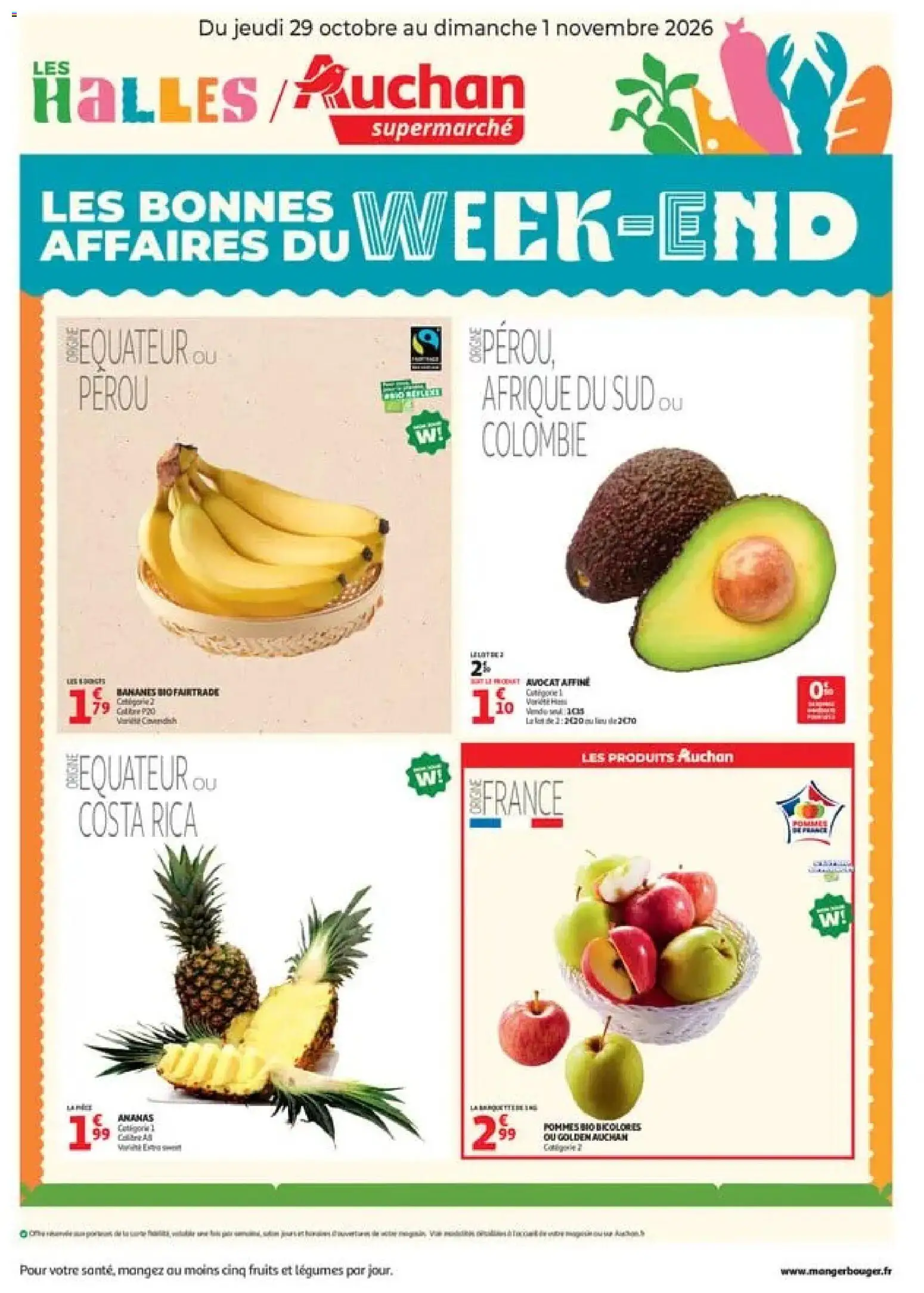 Voorbeeld van Auchan - Bons plans du week end van winkel Auchan geldig vanaf 29/10/2026