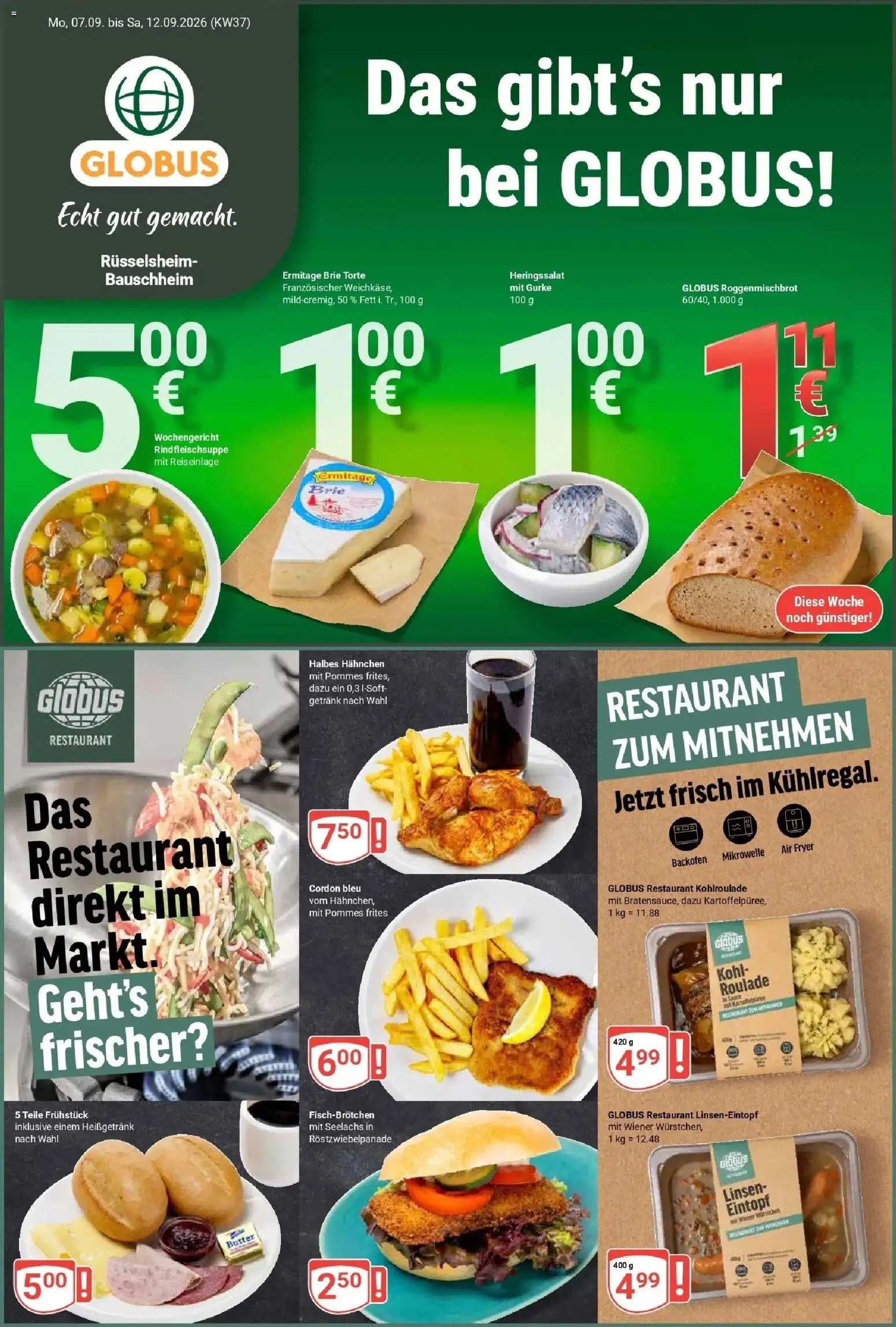 Vorschau von dem Prospekt des Geschäftes Globus, gültig ab dem 14.09.2026