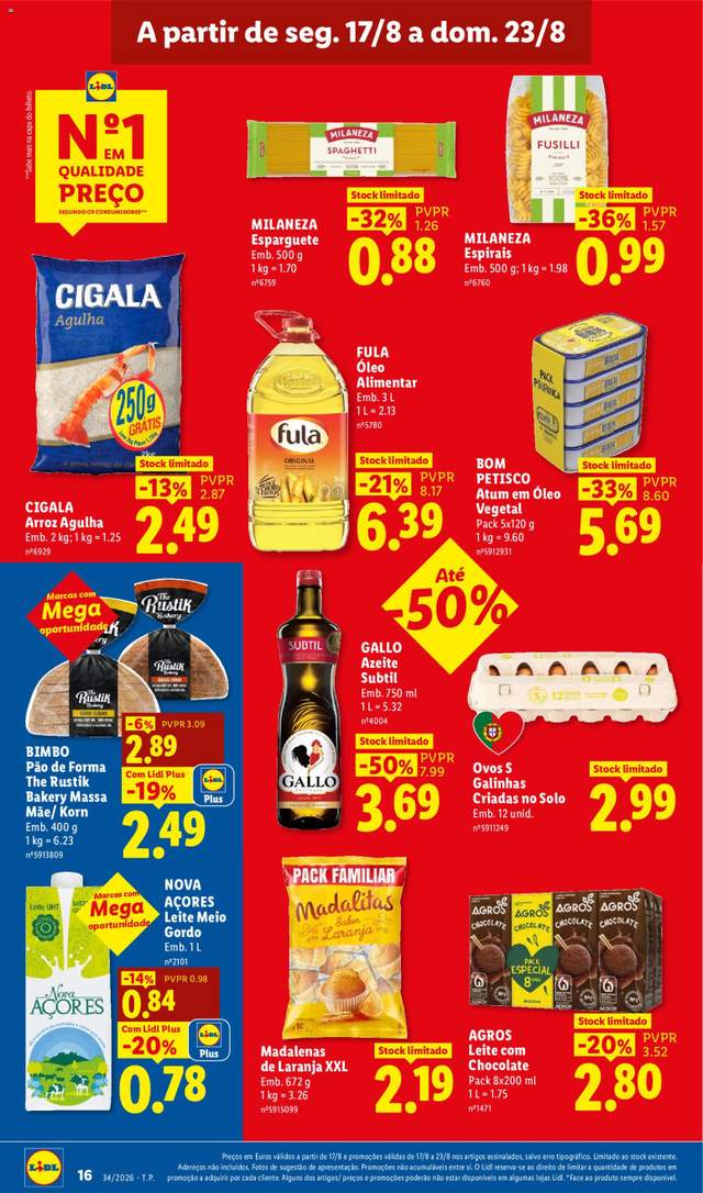 Novo folheto Lidl a partir de 17/08