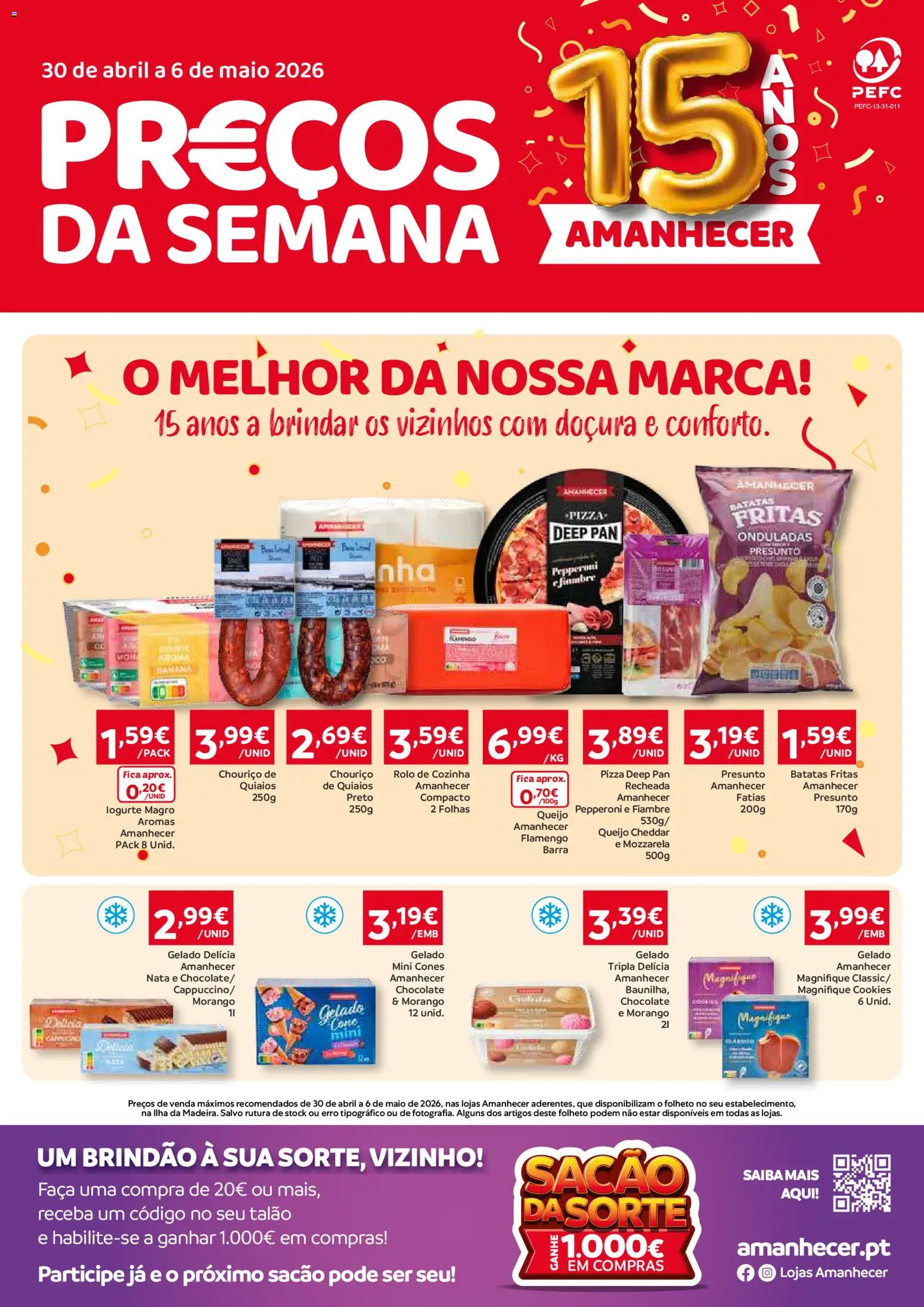 Pré-visualização do folheto da loja Amanhecer válida a partir de 30/04/2026