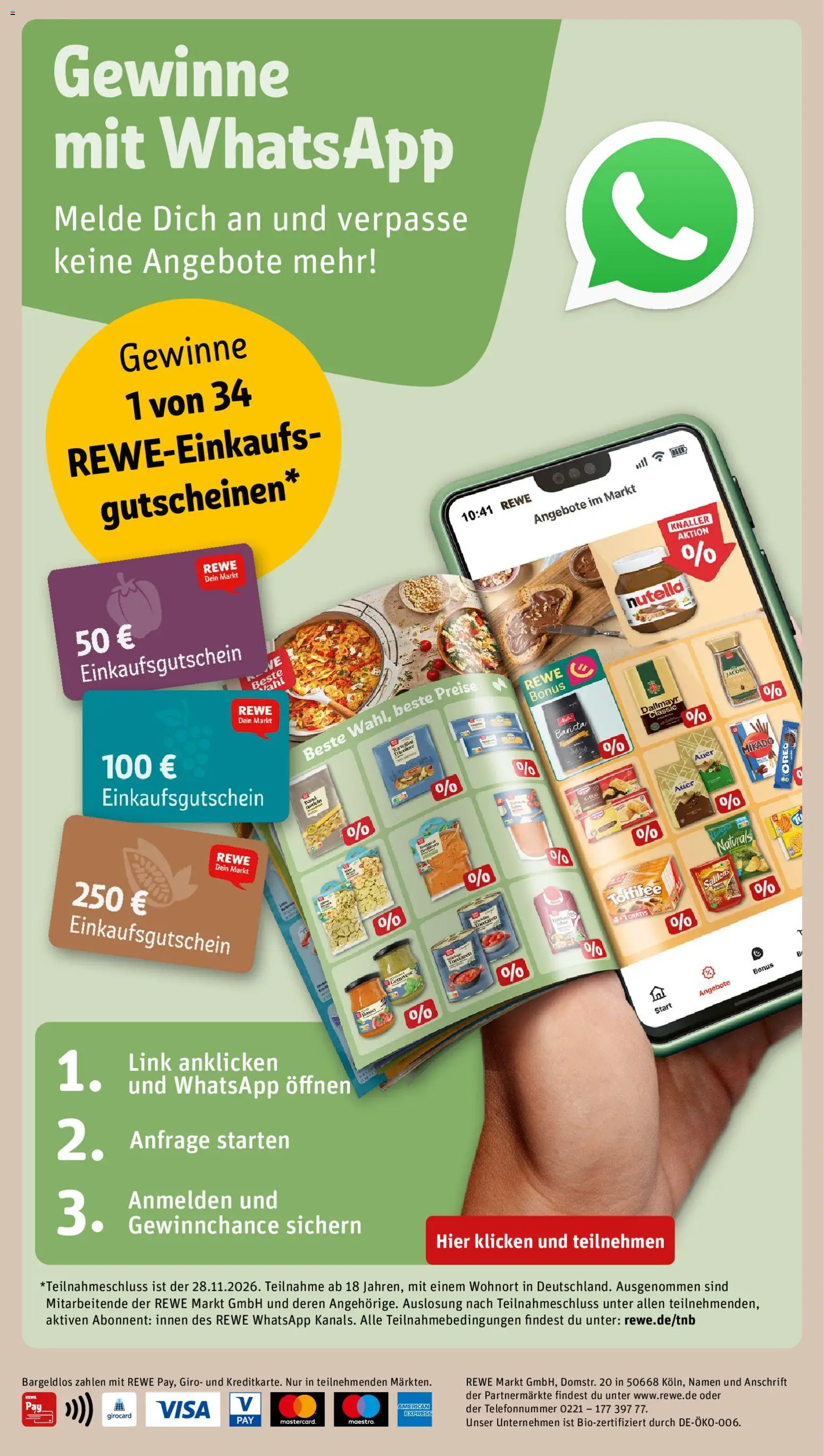 Vorschau von dem Prospekt des Geschäftes Rewe, gültig ab dem 02.11.2026