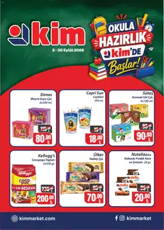 Kim Market Kim Market Okula hazırlık 05.09.2026 - Broşürünün önizlemesi