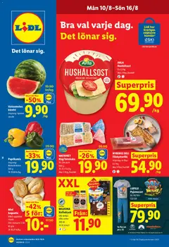 Förhandsgranska reklamblad Lidl erbjudanden från butik Lidl gäller från 10/08/2026