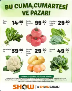 Show Market Show Market Manav 23.10.2026 - Broşürünün önizlemesi