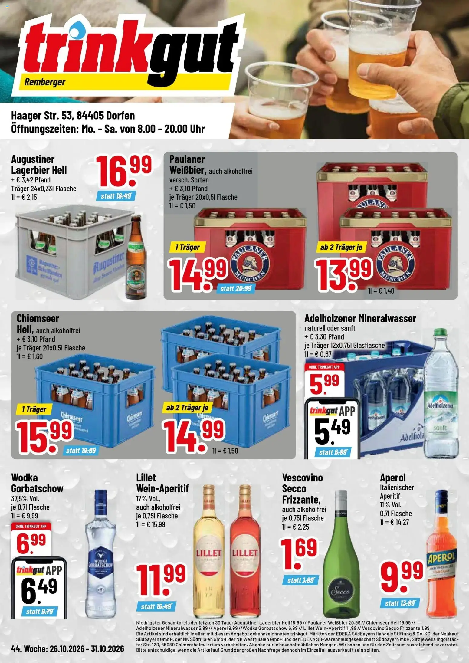 Vorschau von dem Prospekt des Geschäftes Trinkgut, gültig ab dem 26.10.2026