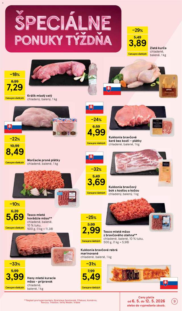 Nový Tesco leták od 06.05.