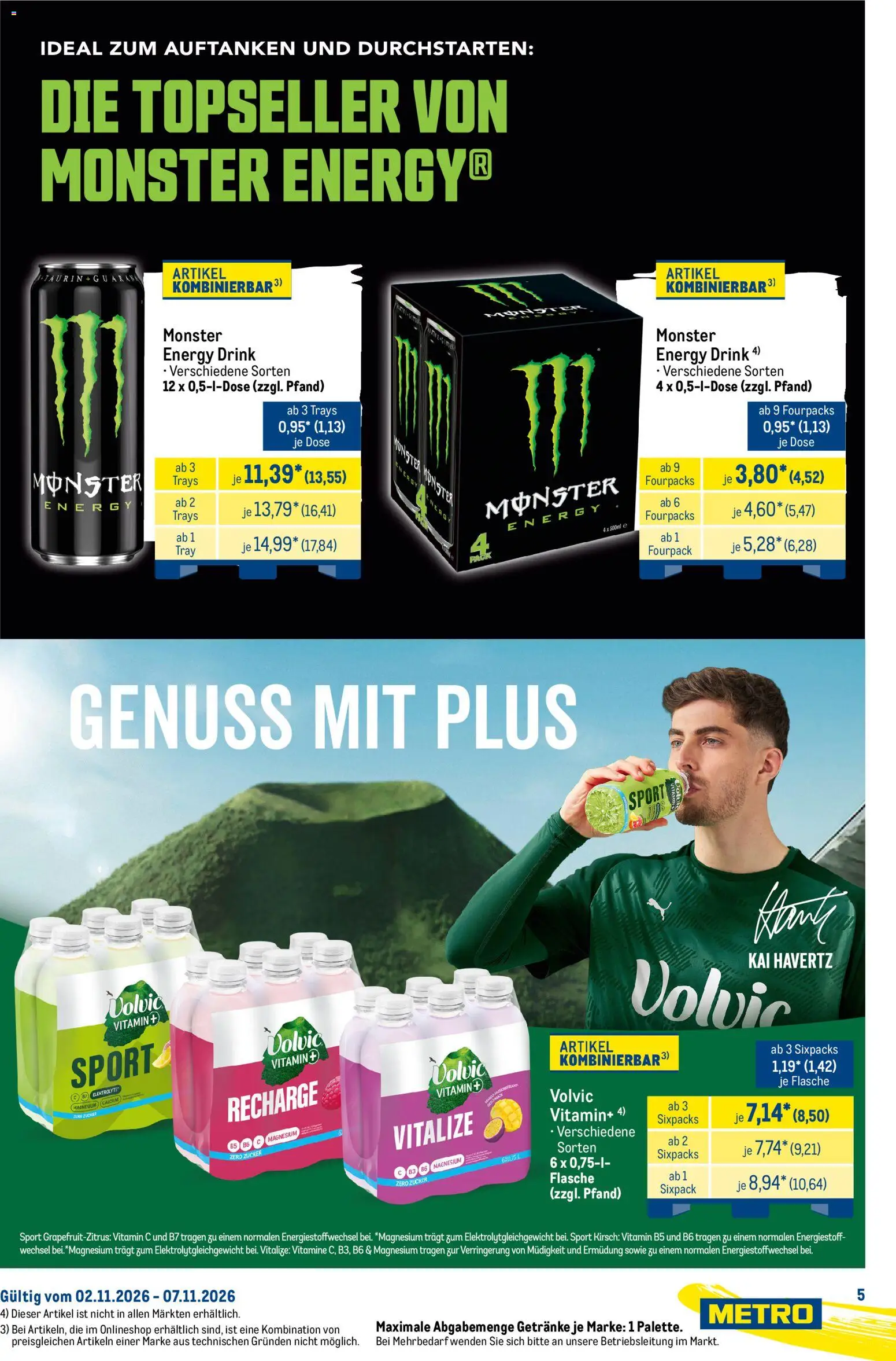 Vorschau von dem Prospekt des Geschäftes Metro, gültig ab dem 02.11.2026 - Monster, Zucker, Energy, Volvic