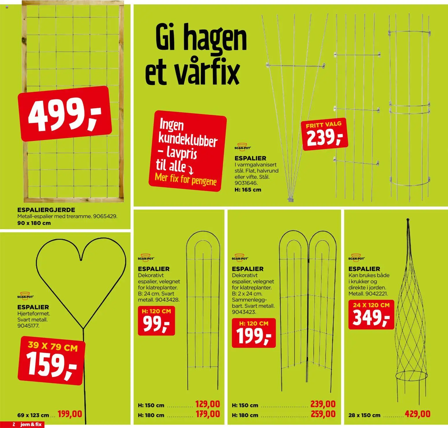 Forhåndsvis Jem & Fix kundeavis fra butikk Jem & Fix gyldig fra 04/04/2026 - Espalier