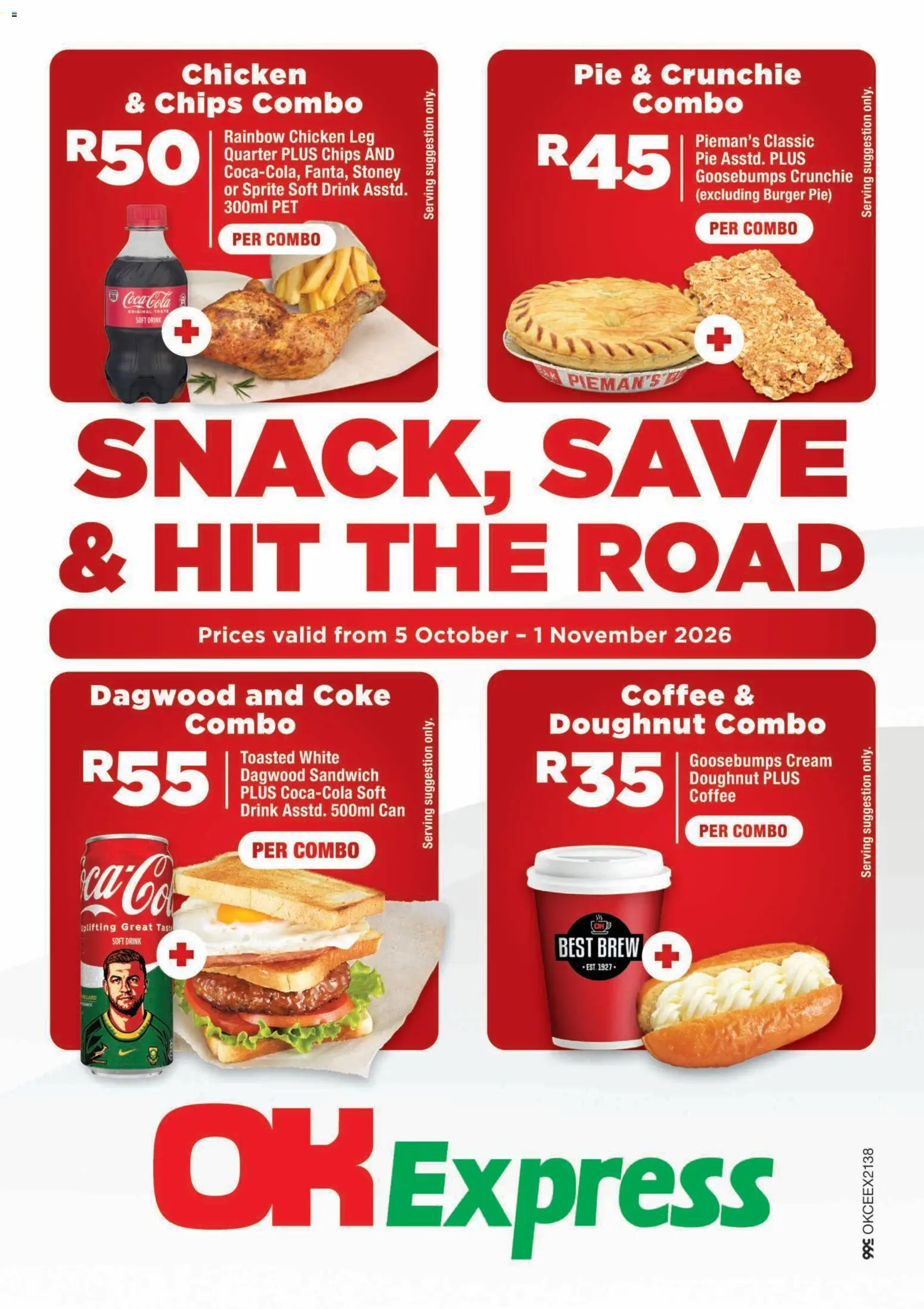 Preview of OK Foods flyer valid from 05/10/2026 - Coffee, Chicken, Coke, Chips, Cream, Sprite, Stoney