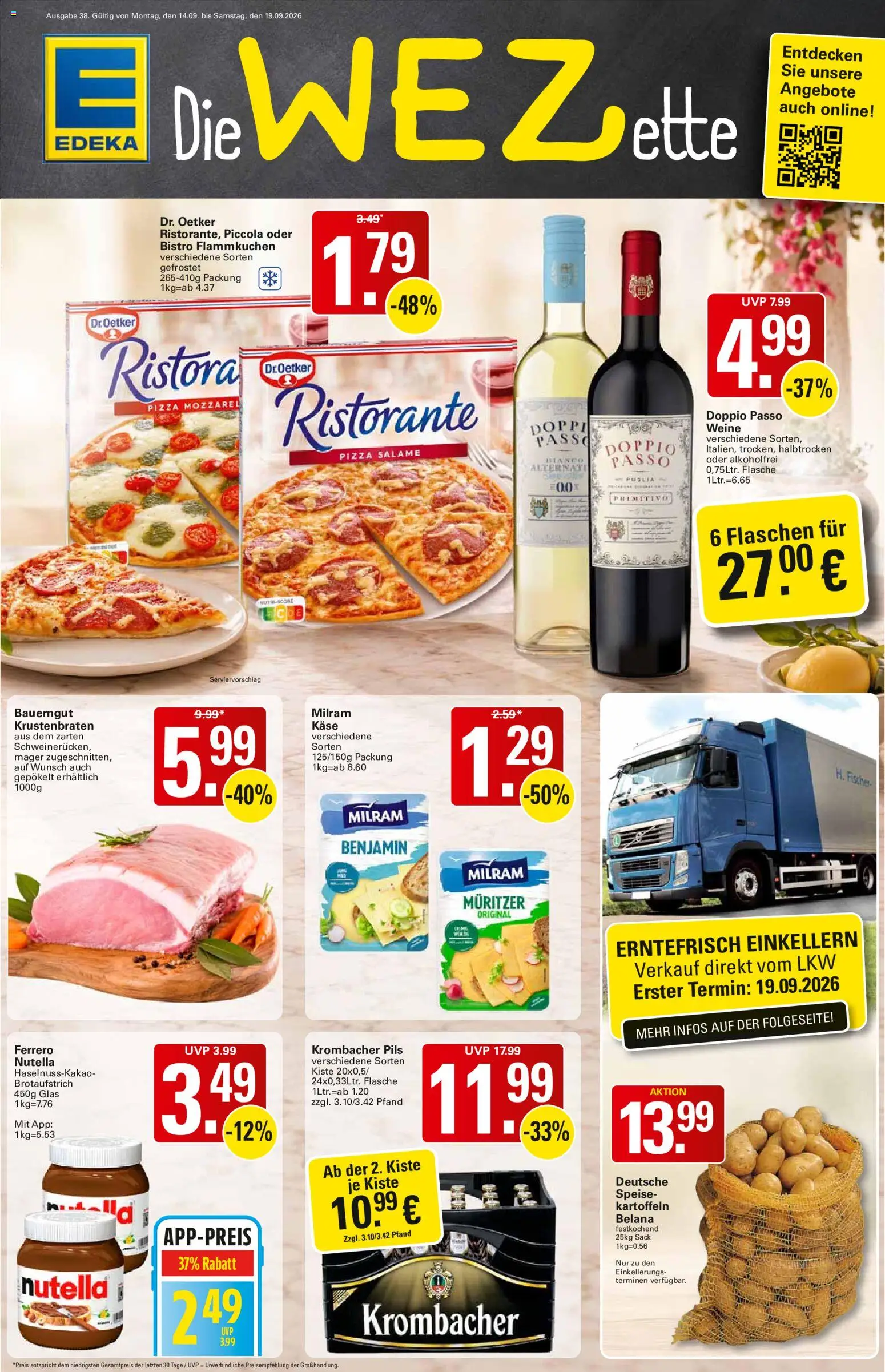 Vorschau von dem Prospekt des Geschäftes WEZ, gültig ab dem 14.09.2026