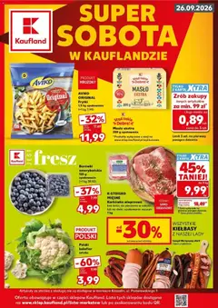 Pogląd gazetki "Kaufland gazetka - Super sobota" ze sklepu Kaufland ważnej od 26.09.2026