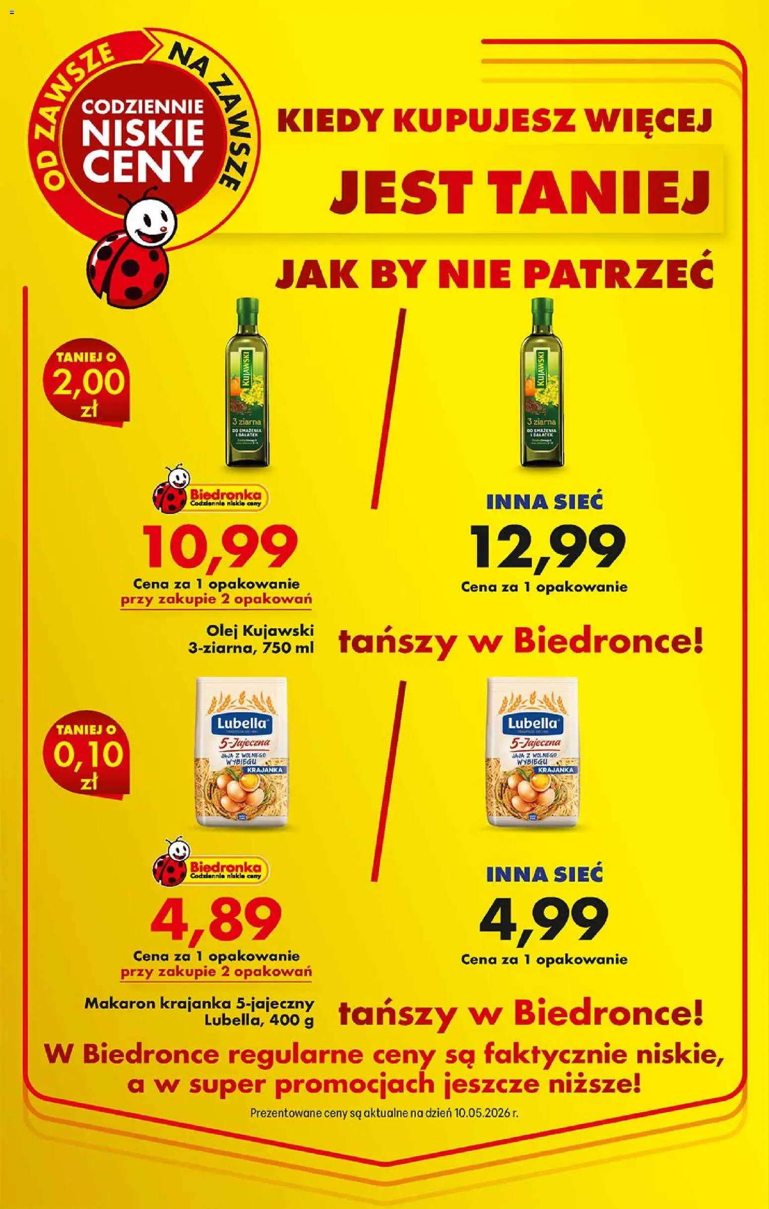 Pogląd gazetki "Biedronka gazetka - Gdy kupujesz więcej, jest taniej oferta" ze sklepu Biedronka ważnej od 11.05.2026