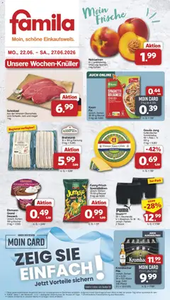 Vorschau von dem Prospekt des Geschäftes Famila Nordwest, gültig ab dem 22.06.2026