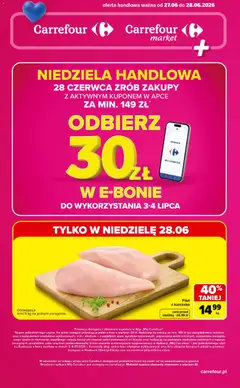 Pogląd gazetki "Carrefour gazetka - Sobota+Niedziela" ze sklepu Carrefour ważnej od 27.06.2026