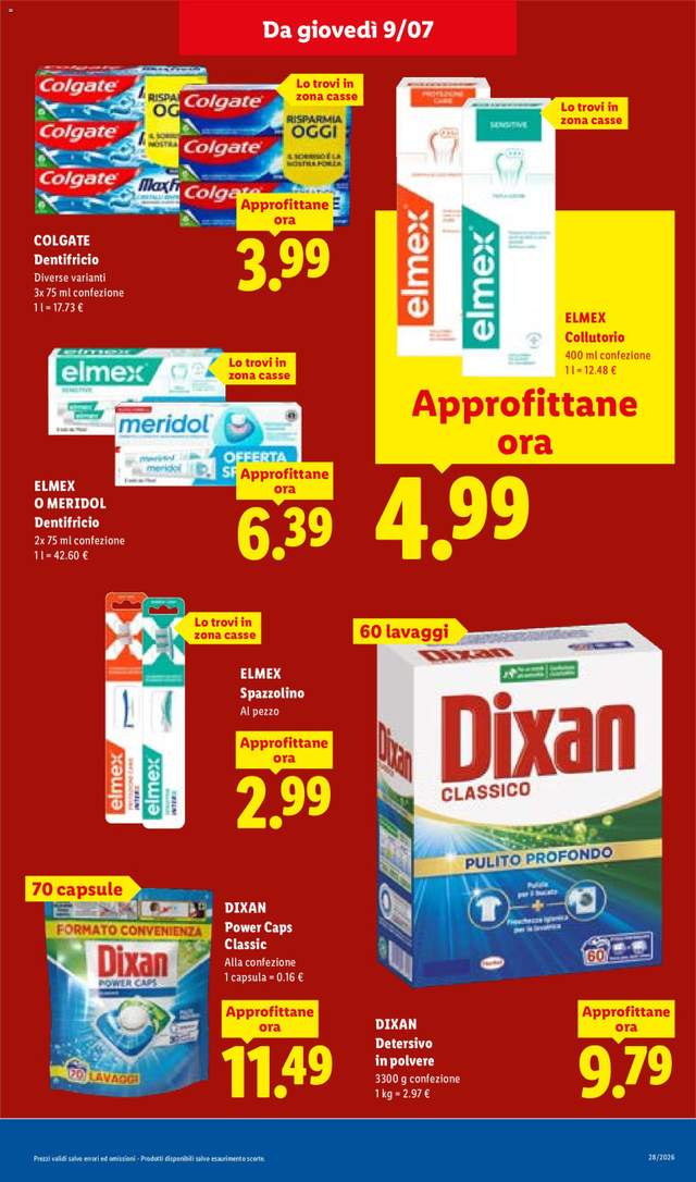 Nuovo volantino Lidl dal 09/07
