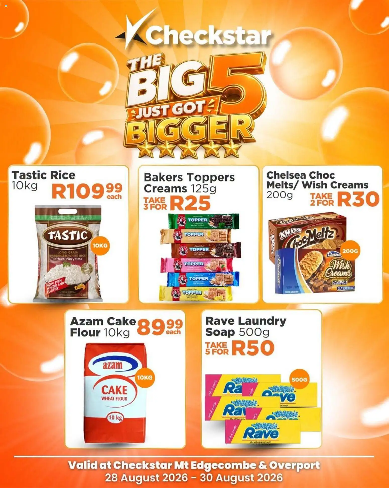 Preview of Check Star flyer valid from 28/08/2026 - Cake, Rice, Soap, Flour, Soup