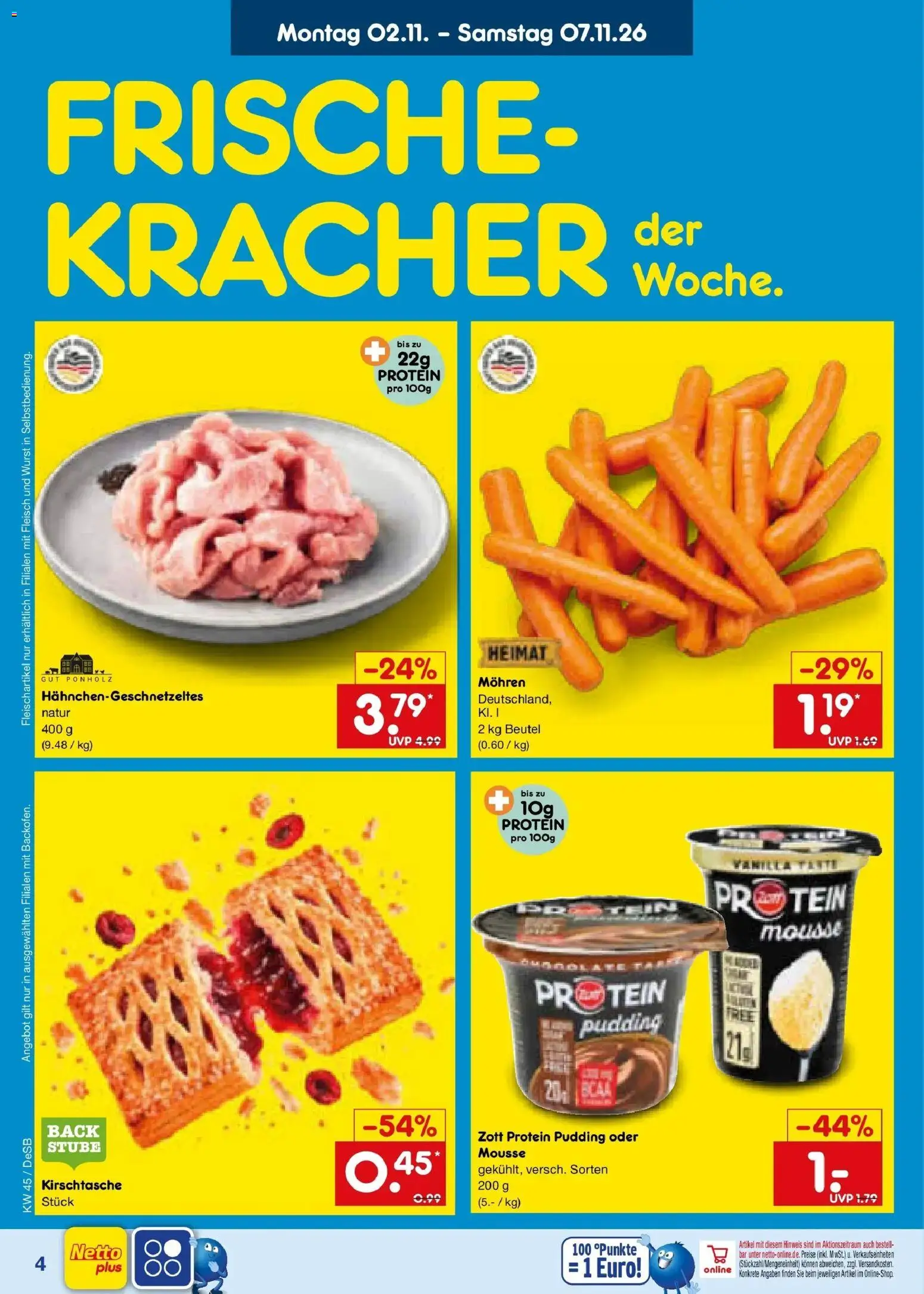 Vorschau von dem Prospekt des Geschäftes Netto Marken-Discount, gültig ab dem 02.11.2026 - Wurst, Fleisch, Pudding, Mohren