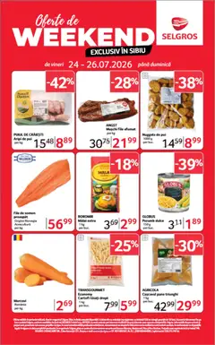 Previzualizarea de cataloage: Selgros Selgros Catalog Oferte de weekend valabil de la 24.07.2026