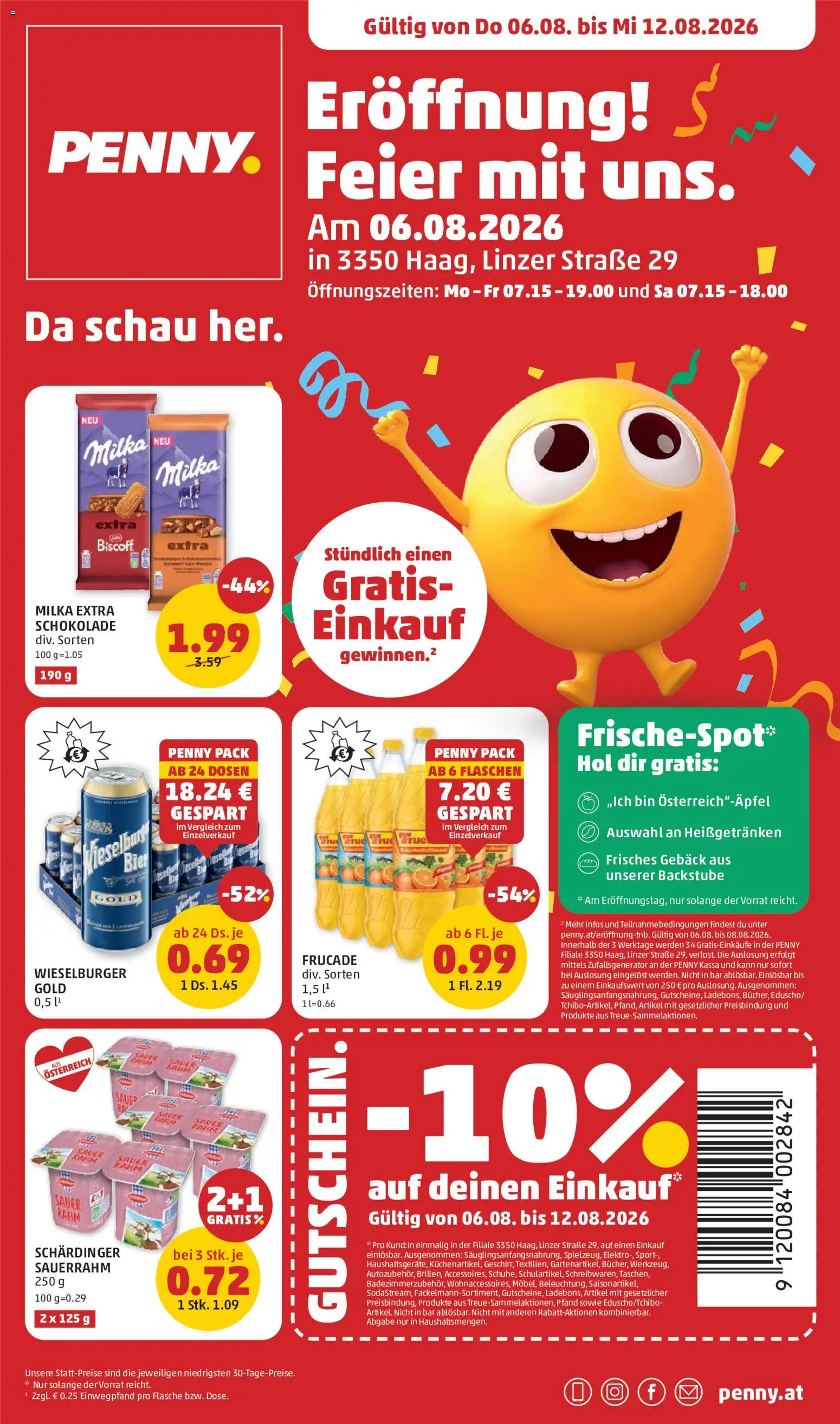 Vorschau der Angebote: Penny Markt Penny Markt Eröffnung in 3350 Haag gültig ab 06.08.2026
