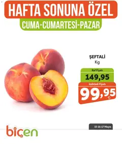 Biçen Market Biçen Market - Hafta Sonuna Özel - Meyve İndirimi 15.05.2026 - Broşürünün önizlemesi