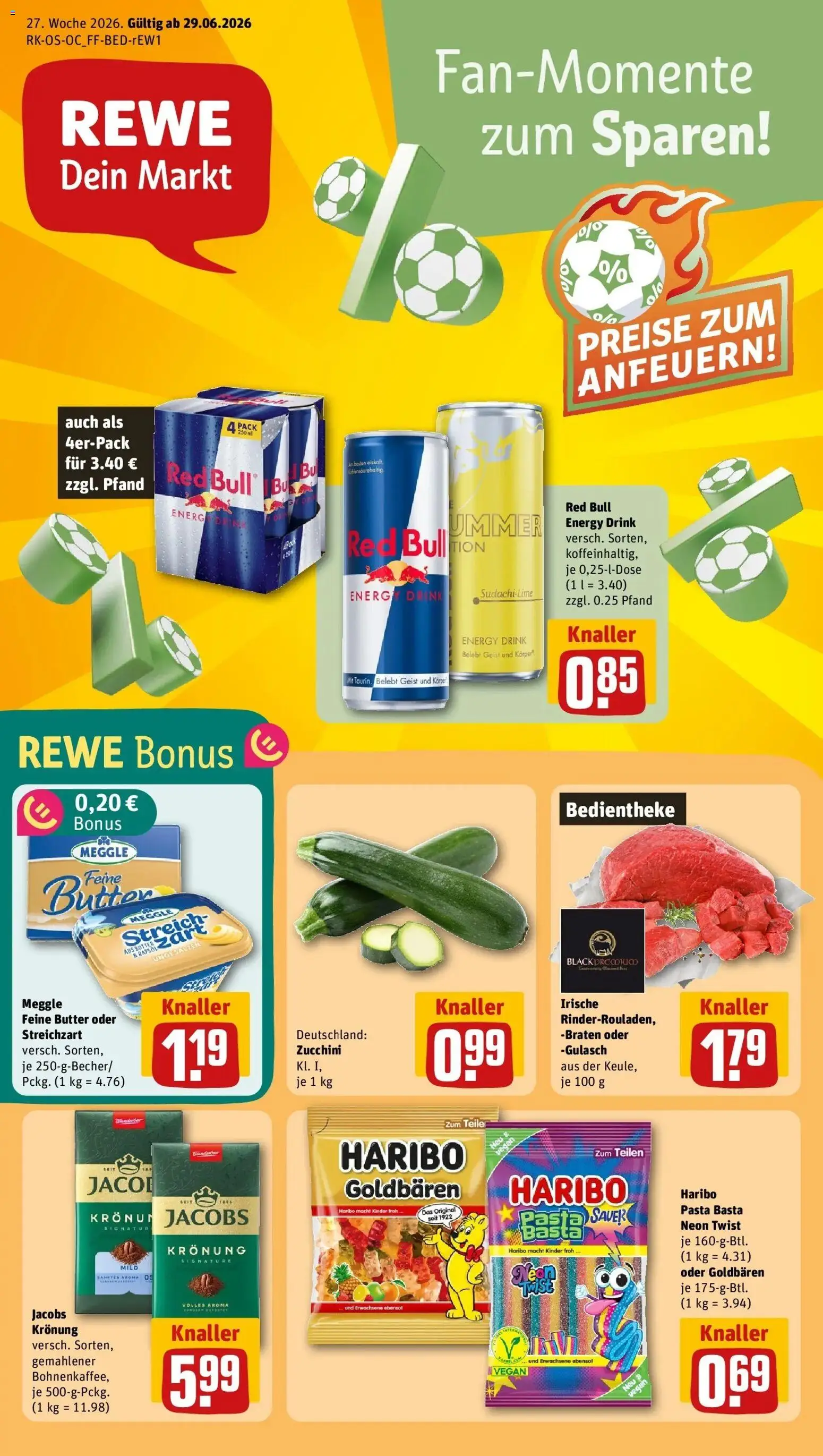 Vorschau von dem Prospekt des Geschäftes Rewe, gültig ab dem 29.06.2026