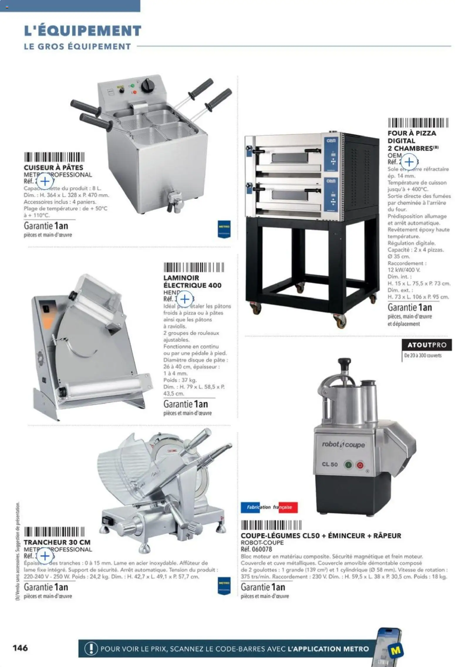 Prévisualisation de METRO - Guide Italie du magasin METRO formulaire valide 28/05/2026 - Pizza, Four, Robot, Four à pizza, Raviolis, Couverts, Couvercle, Cuiseur