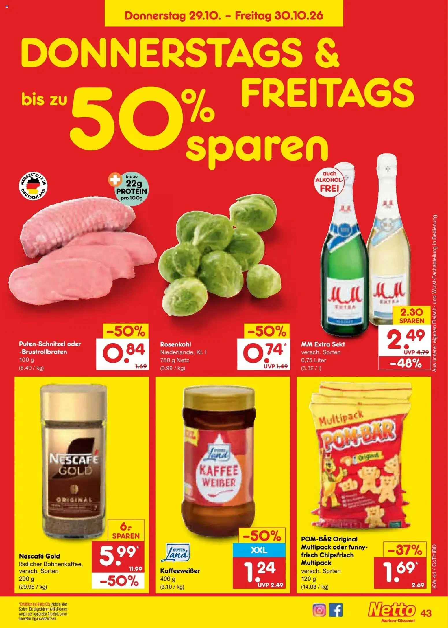Vorschau von dem Prospekt des Geschäftes Netto Marken-Discount, gültig ab dem 26.10.2026