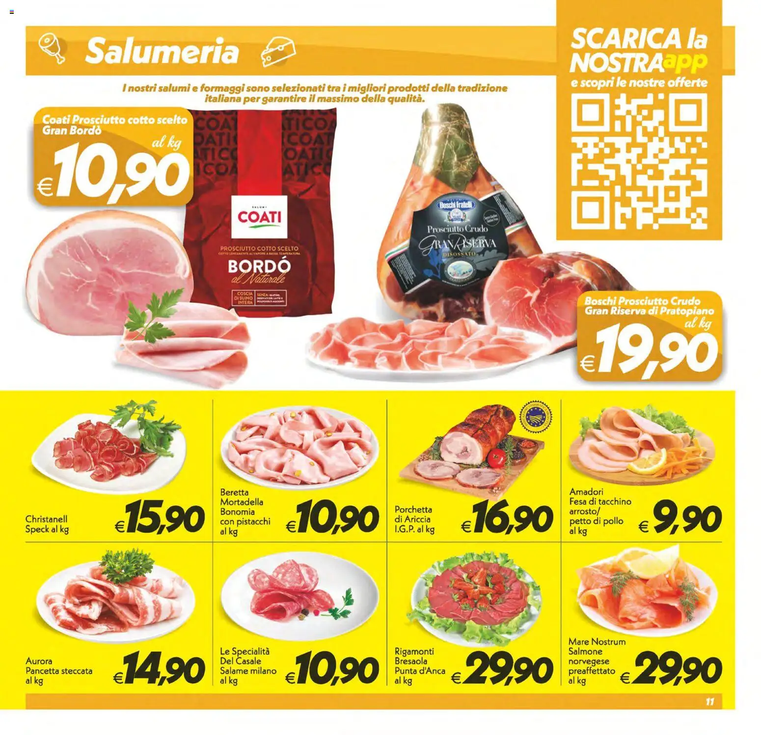 Anteprima dell'opuscolo SuperConveniente volantino Caltanissetta, San Cataldo, Avola, Lascari, Milazzo, Barcellona dal negozio SuperConveniente valido da 23/10/2026 - Porchetta, Salmone, Prosciutto Crudo, Prosciutto, Petto di Pollo, Salame, Pancetta, Suino