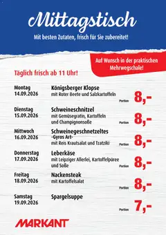 Vorschau von dem Prospekt des Geschäftes Markant, gültig ab dem 14.09.2026