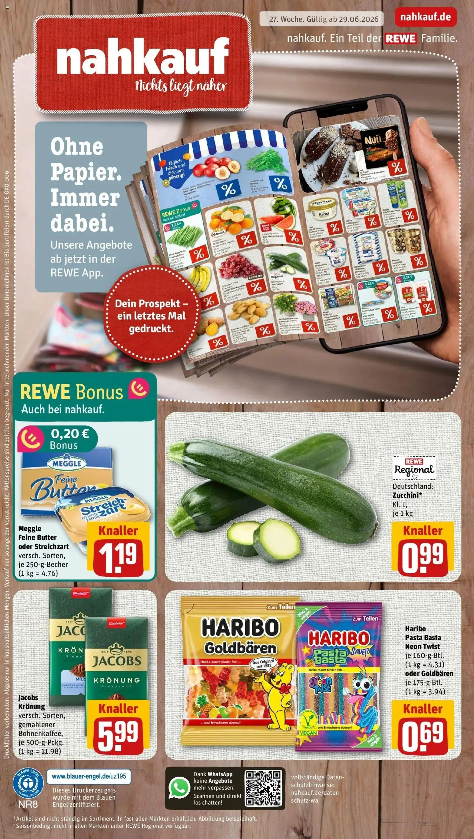 Vorschau von dem Prospekt des Geschäftes Rewe, gültig ab dem 29.06.2026