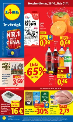 Skatīt Lidl akciju bukletu, derīgs no 26.10.2026.