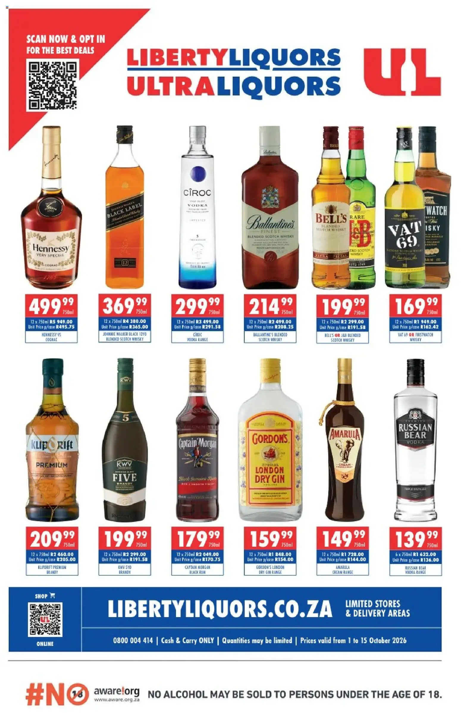 Preview of Ultra Liquors flyer valid from 01/10/2026