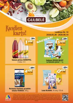 Gulbele parduotuvės leidinio Gulbele leidinys galiojančio nuo 2026.05.28 peržiūra