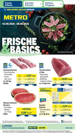 Vorschau von dem Prospekt des Geschäftes Metro, gültig ab dem 03.08.2026