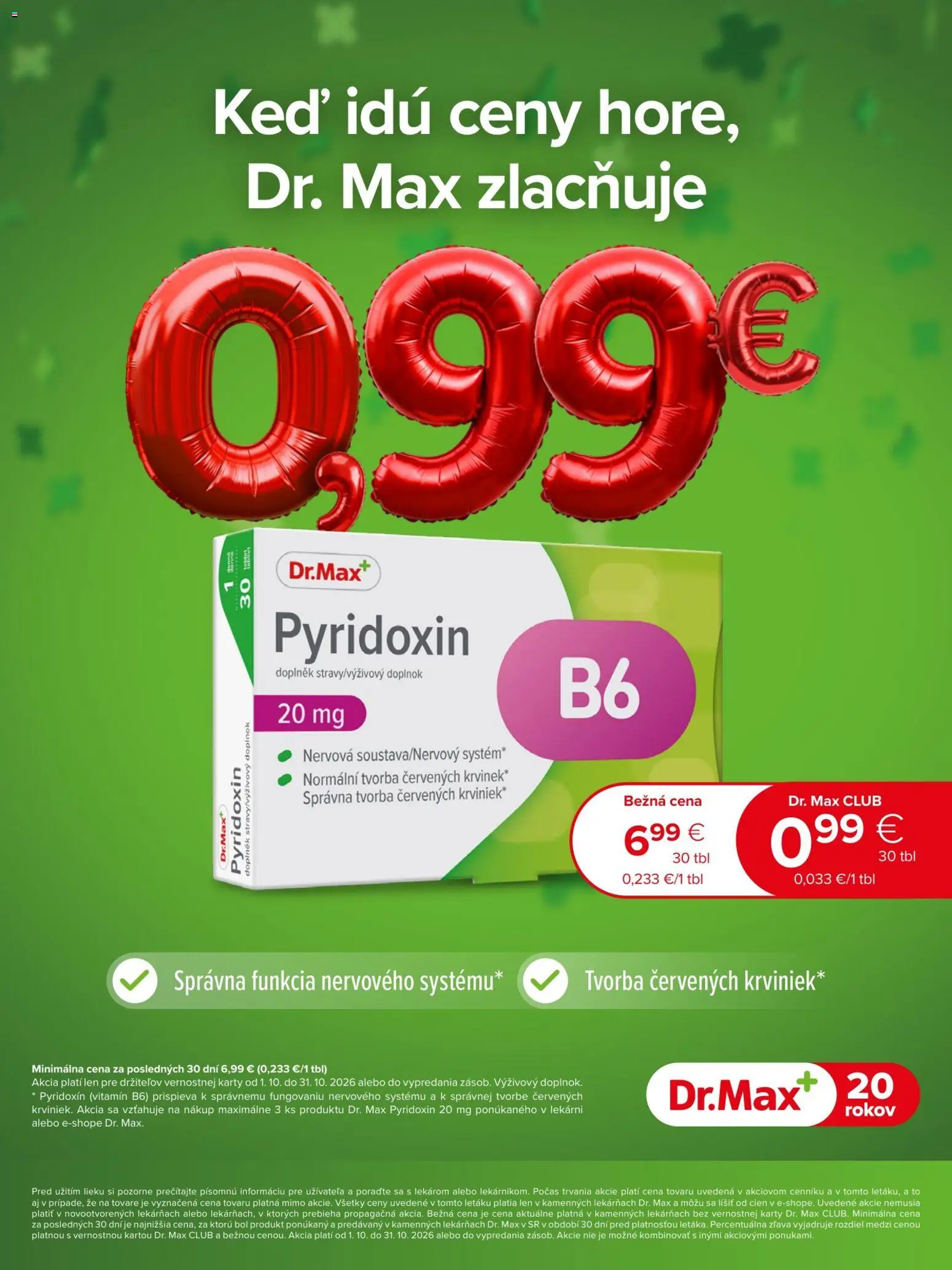 Náhľad Dr. Max letáku platného od 01.10.2026