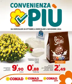 Anteprima dell'opuscolo Conad volantino Convenienza Più Lazio dal negozio Conad valido da 28/10/2026