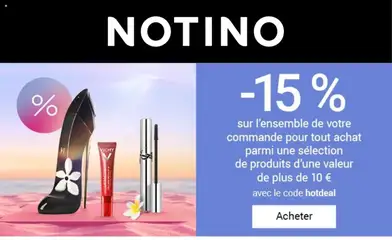 Prévisualisation de Notino du magasin Offres formulaire valide 24/08/2026