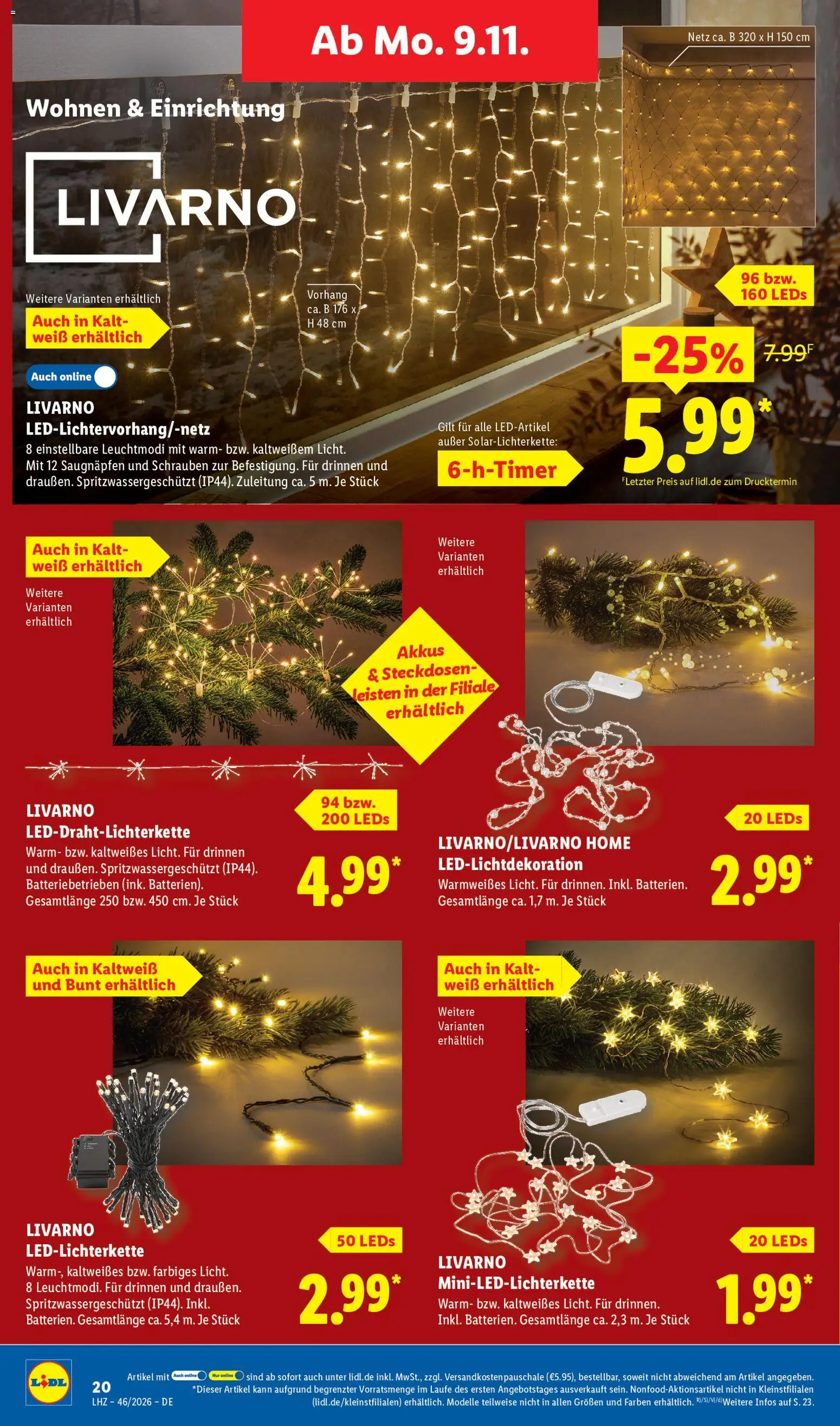 Vorschau von dem Prospekt des Geschäftes Lidl, gültig ab dem 09.11.2026