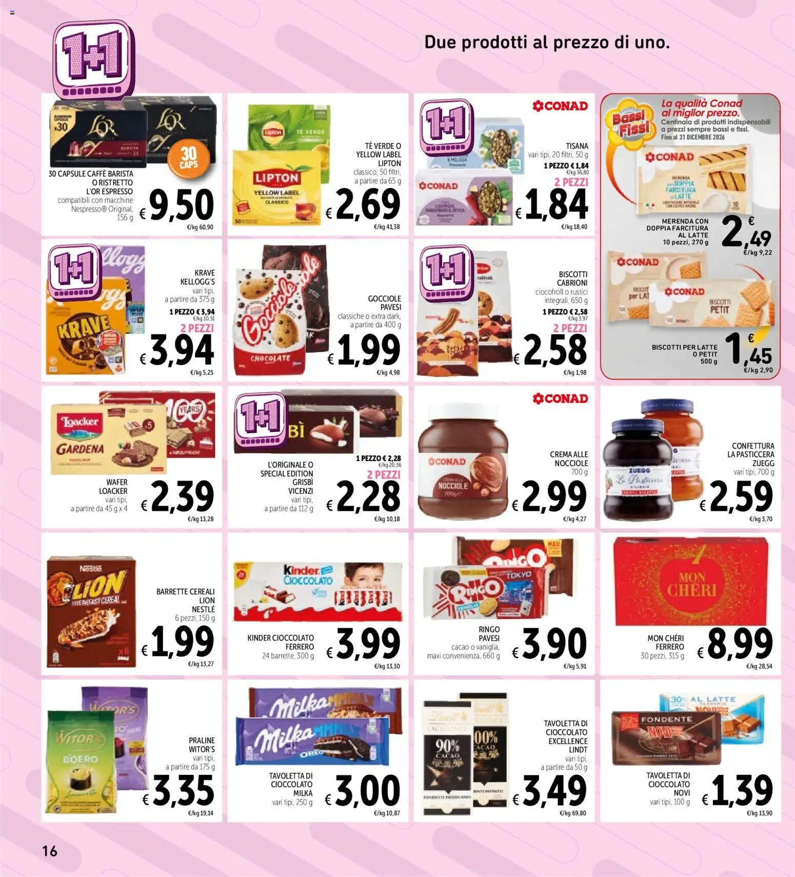 Anteprima dell'opuscolo Spazio Conad volantino dal negozio Spazio Conad valido da 30/10/2026 - Crema, Latte, Cioccolato, Lindt, Nocciole, Tisana, Tè verde, Tavoletta