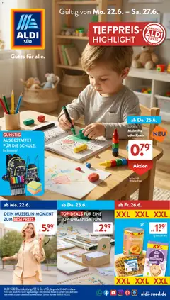 Vorschau von dem Prospekt des Geschäftes Aldi Süd, gültig ab dem 22.06.2026