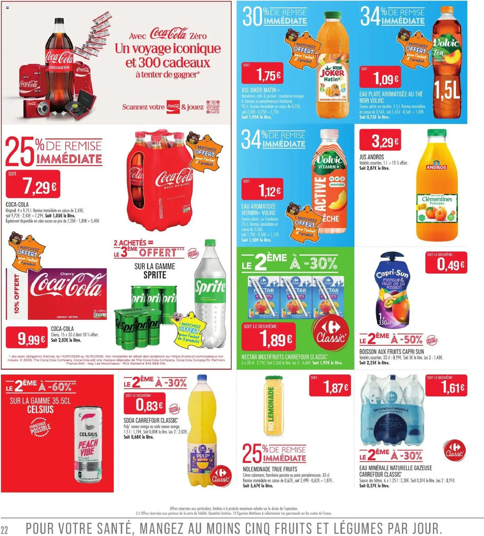Prévisualisation de Match Supermarché prospectus du magasin Match Supermarché formulaire valide 01/09/2026 - Thé, Poire, Mangue, Soda, Figurines, Eau plate, Eau minérale naturelle, Eau aromatisée