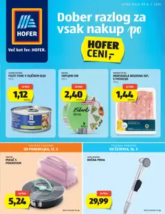 Pregled letka Hofer SI Katalog trgovine Hofer SI vrijedi od 08.07.2026