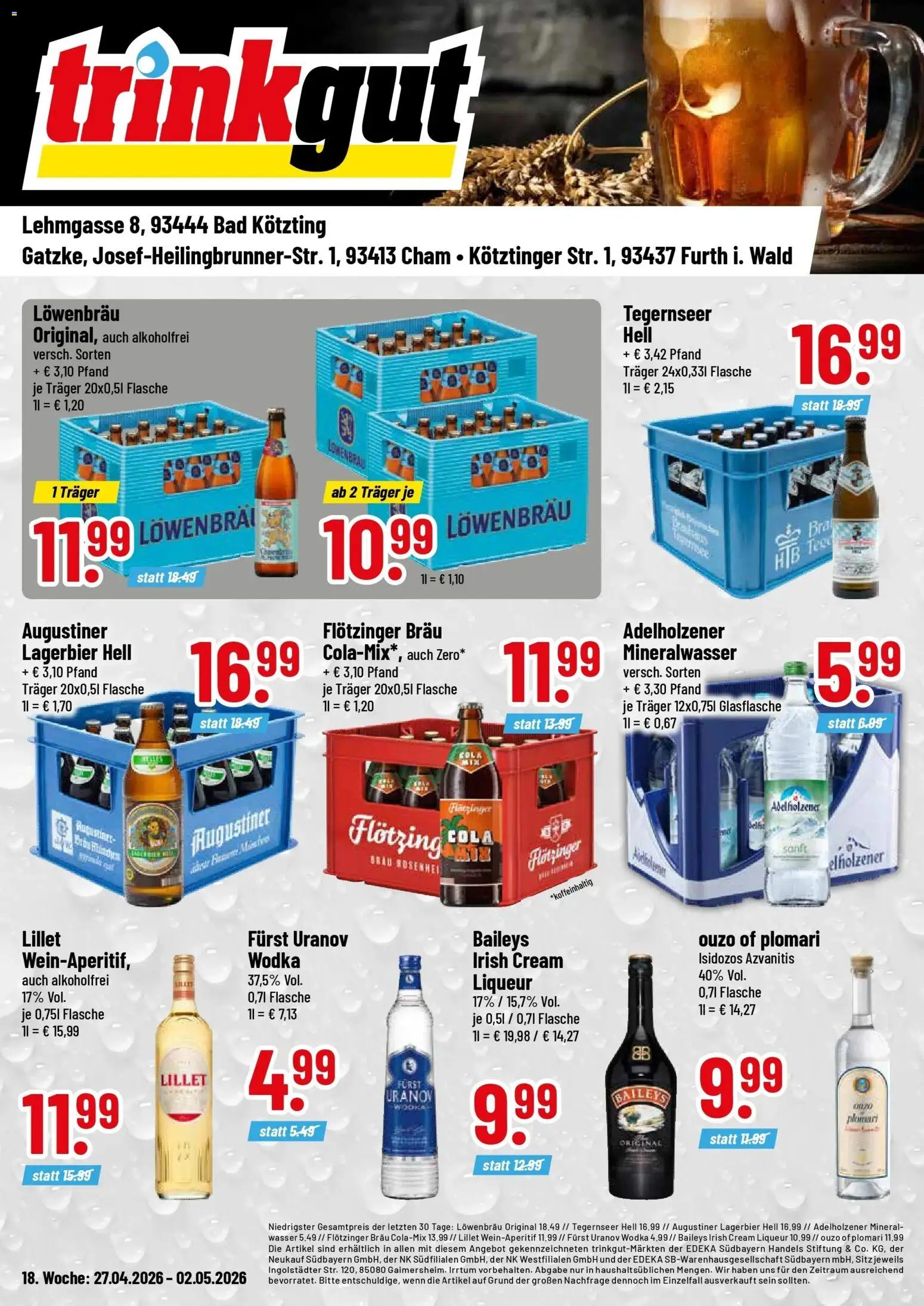 Vorschau von dem Prospekt des Geschäftes Trinkgut, gültig ab dem 27.04.2026