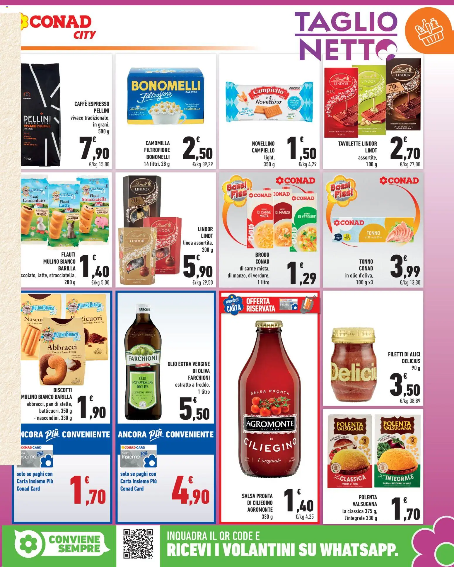 Anteprima dell'opuscolo Conad volantino City Lombardia dal negozio Conad valido da 30/10/2026 - Cioccolato, Olio, Tonno, Stracciatella, Barilla, Cacao, Brodo, Pellini