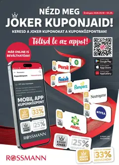 Rossmann - Rossmann Szórólap megtekintése, amely érvényes 2026.05.18.-től