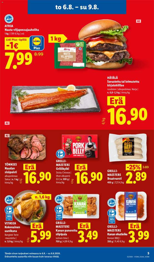 Uusi Lidl tarjouslehti alkaen 06/08
